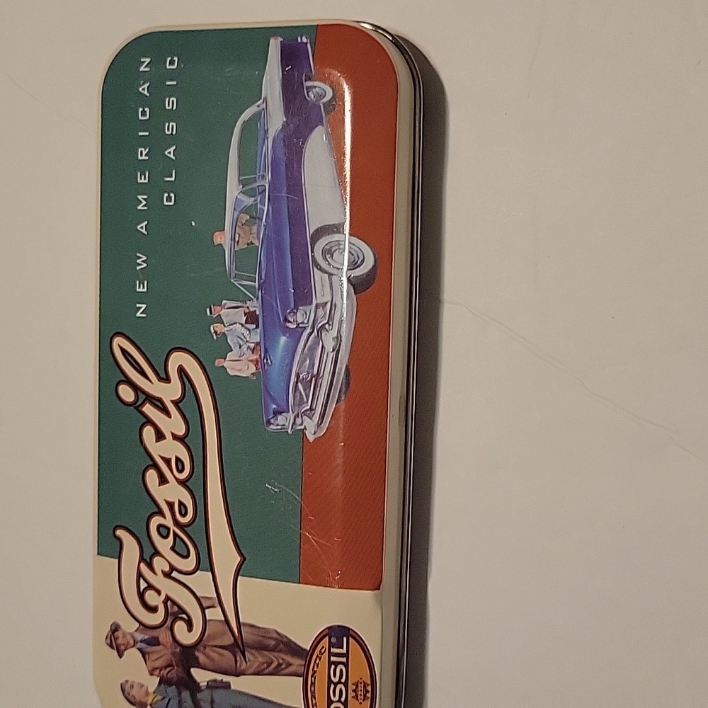 Fossil "New American Classic" Collectible Watch Tin Storage Box